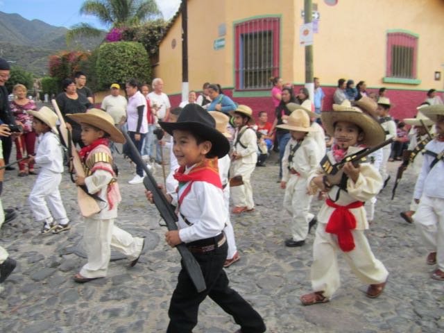 Boys in parade