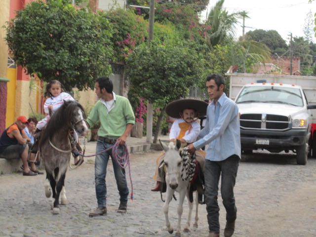Children riding