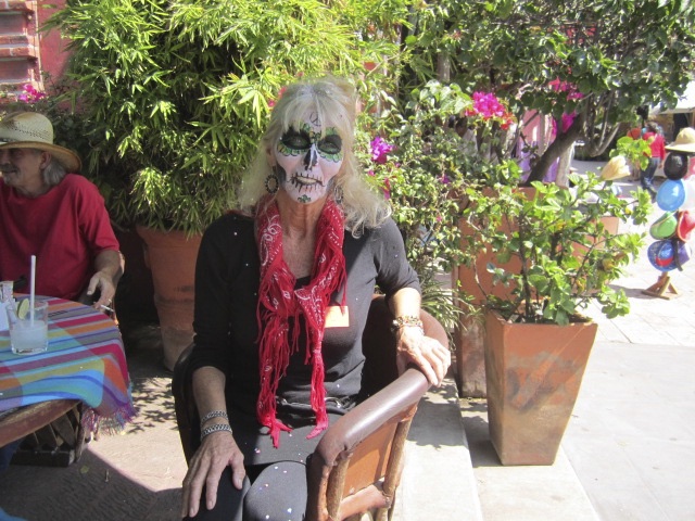 Zombie having lunch