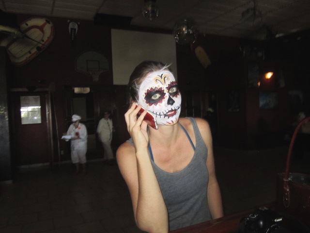 Zombie on the phone