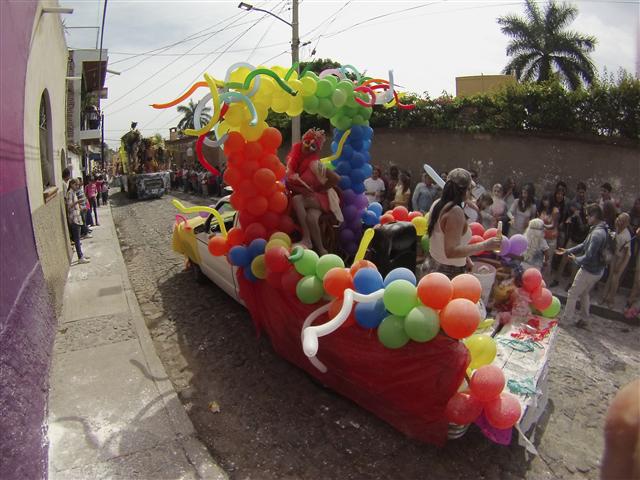 Float with Balloons