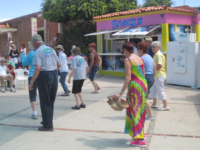People Line Dancing