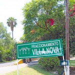 Entrance sign Villa Nova