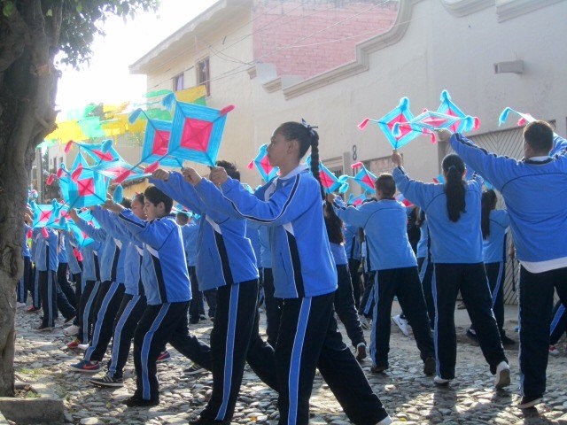 Marching children