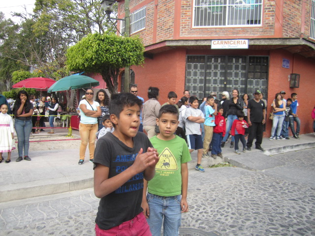 Boys waiting for the parade