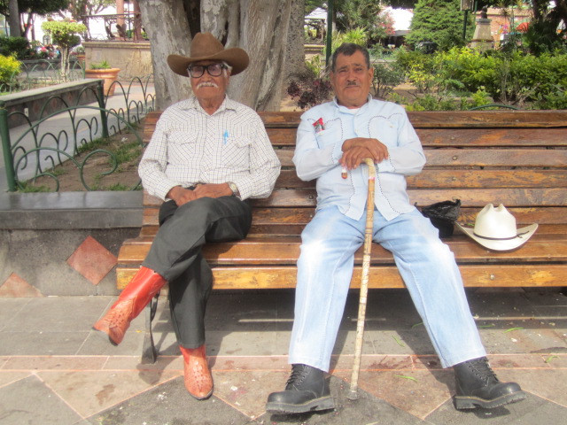 Two men relaxing