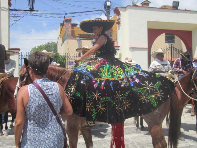 Woman on a horse