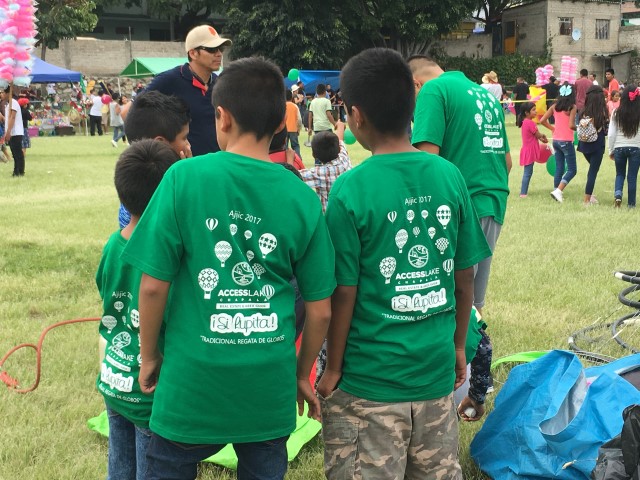 Boys at the Globo event with Access Chapala shirts