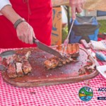 Cutting Ribs at the Chili Cook off Mexico