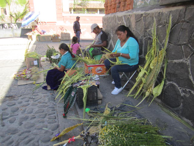 Making palm crosses