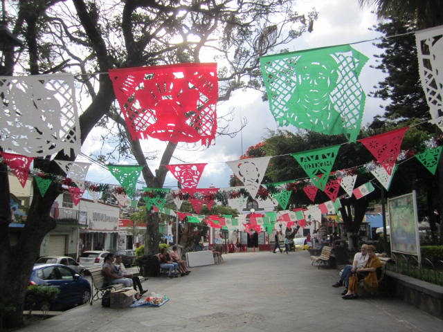 Decorations at the plaza