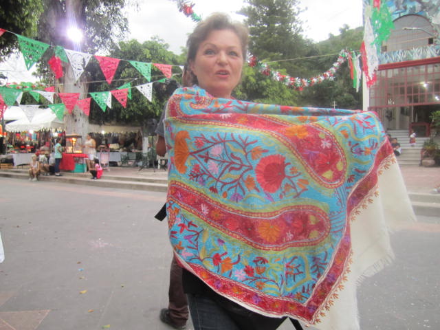 Woman with rebozo