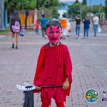 Kid dressed as Devil Mexico