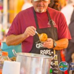 Guy serving Chili at Cook Off Chapala 2020
