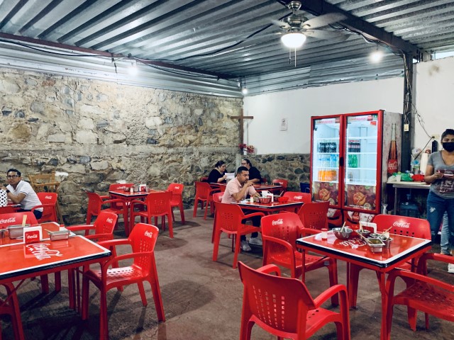 Inside a Taco Stand in Mexico